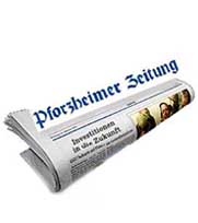 newspaper Pfrozheimer Zeitung