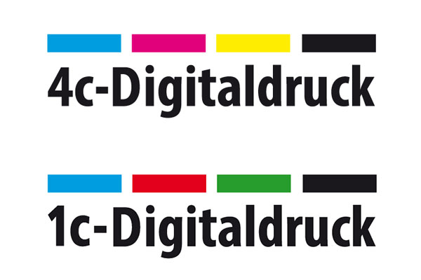 Logo für einfarbigen Digitaldruck und vierfarb-Digitaldruck für Etiketten von eXtra4 Labelling Systems
