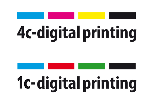 4c digital printing and 1c digital printing