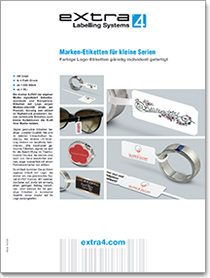 Brochure about Jewellery Labels with Logo digitally printed at attractive price